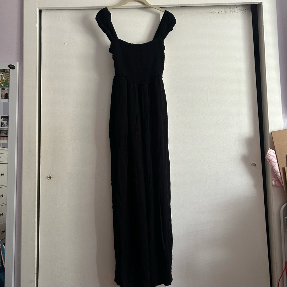 Urban Outfitters Nova smocked wide leg jumpsuit